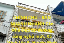 CHÍNH CHỦ - BÁN NHANH NHANH Căn Nhà Đẹp tại Huyện Bình Chánh, Tp Hồ Chí Minh